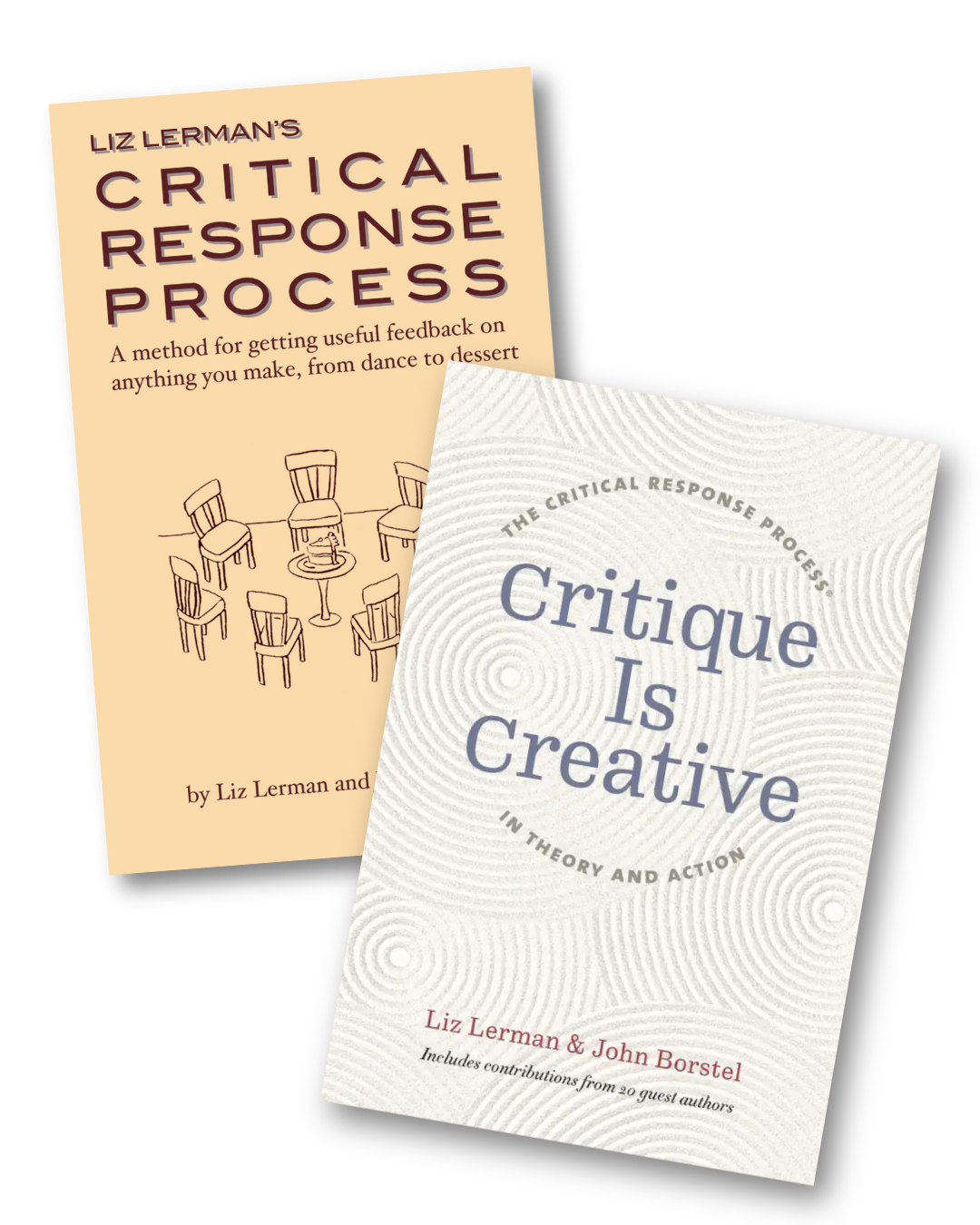 An image of two Critical Response Process book covers