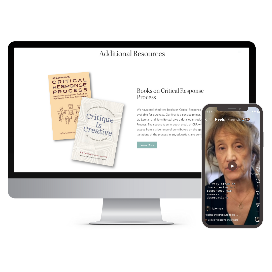 An image of two Critical Response Process book covers